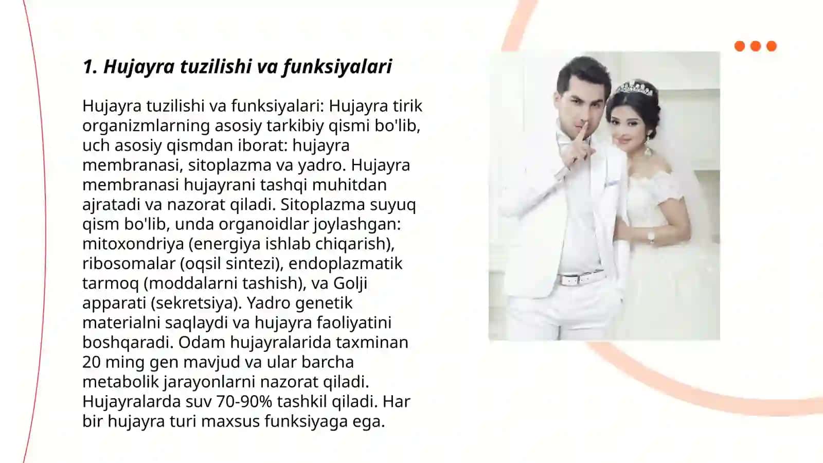Hujayra tuzilishi va funksiyalari 3