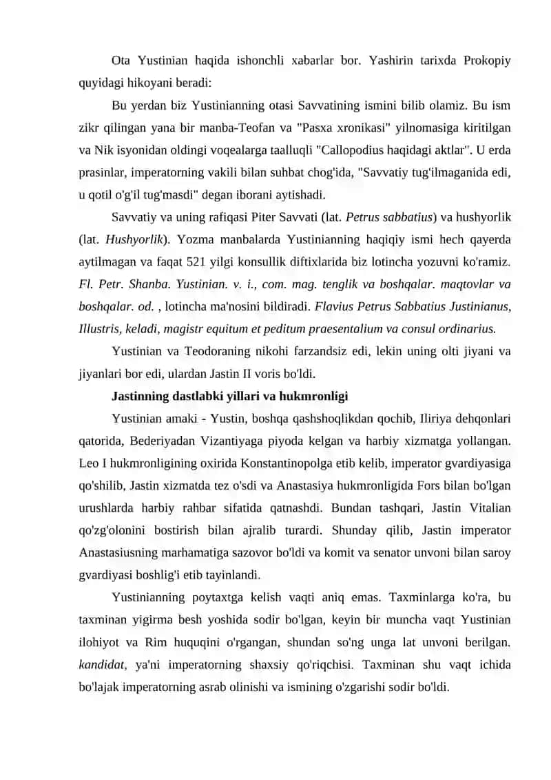 YUSTINIAN KODIFIKATSIYASI 3