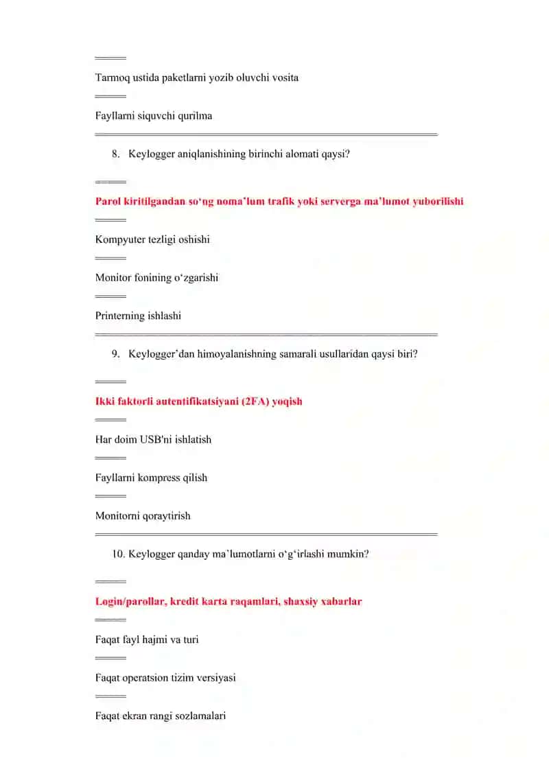 Kompyuter tizimi xavfsizligi 3