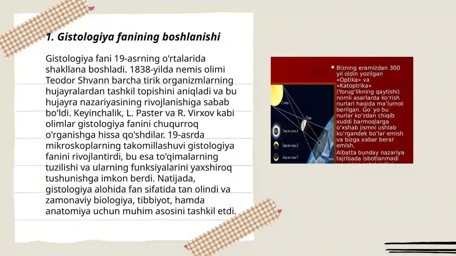 Gistologiya fanining rivojlanish tarixi 3