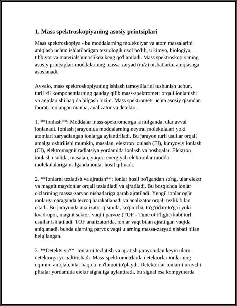 MASS SPEKTROSKOPIYA USULLARI 3