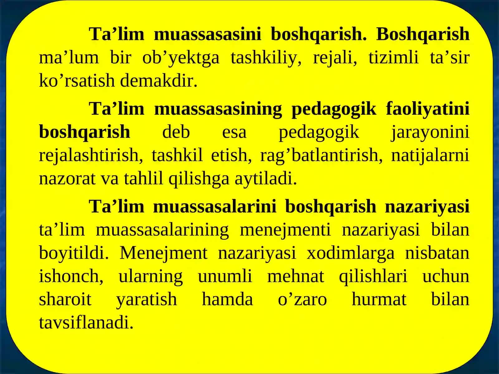 Ta’lim Menejmenti Tushunchasi 3