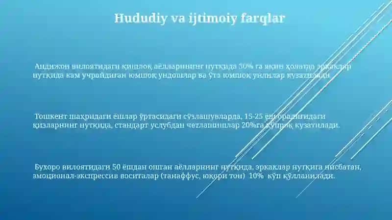 Oʻzbek Kundalik Nutqida Jins Xususiyatlari 3