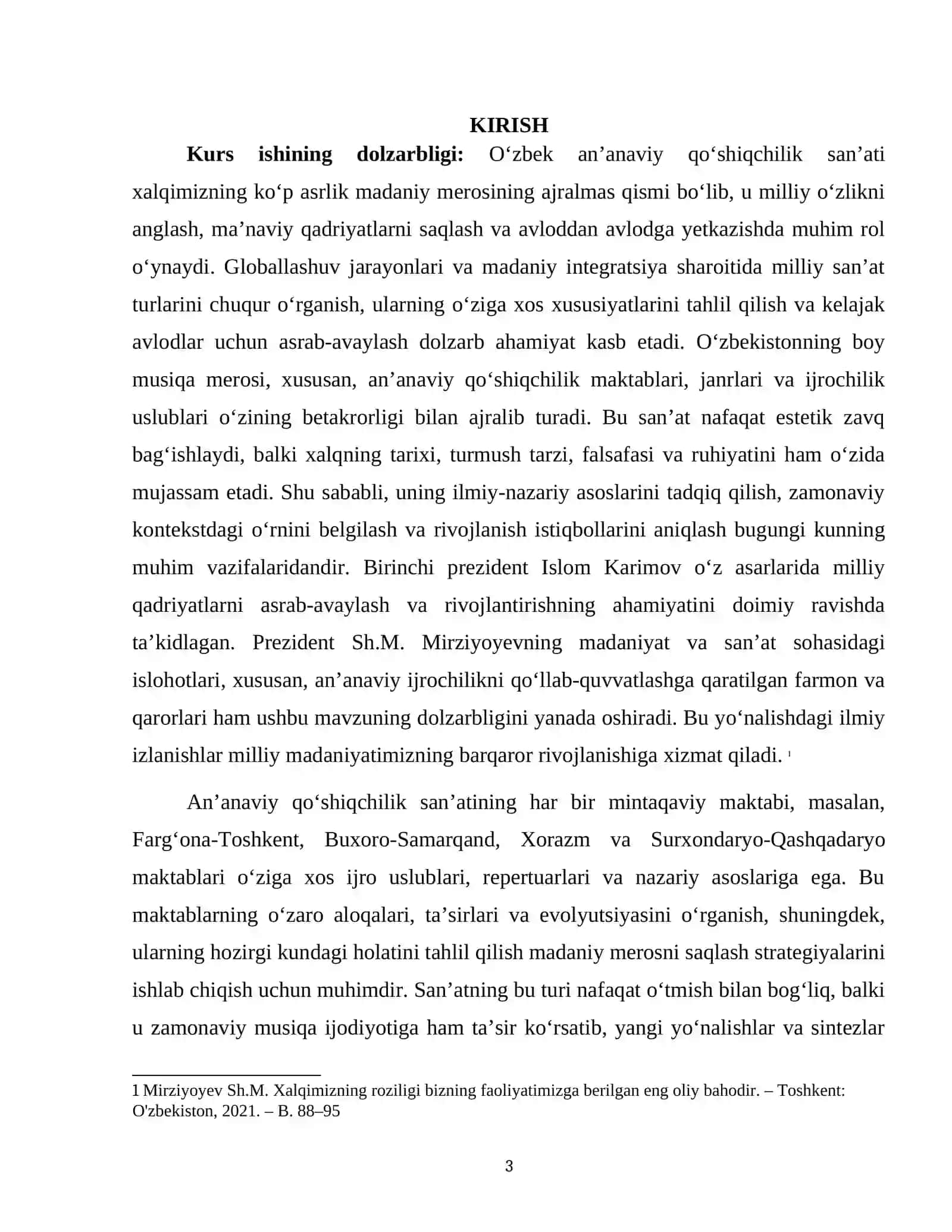 O'ZBEK ANANAVIY QO'SHIQCHILIK SAN'ATI 3