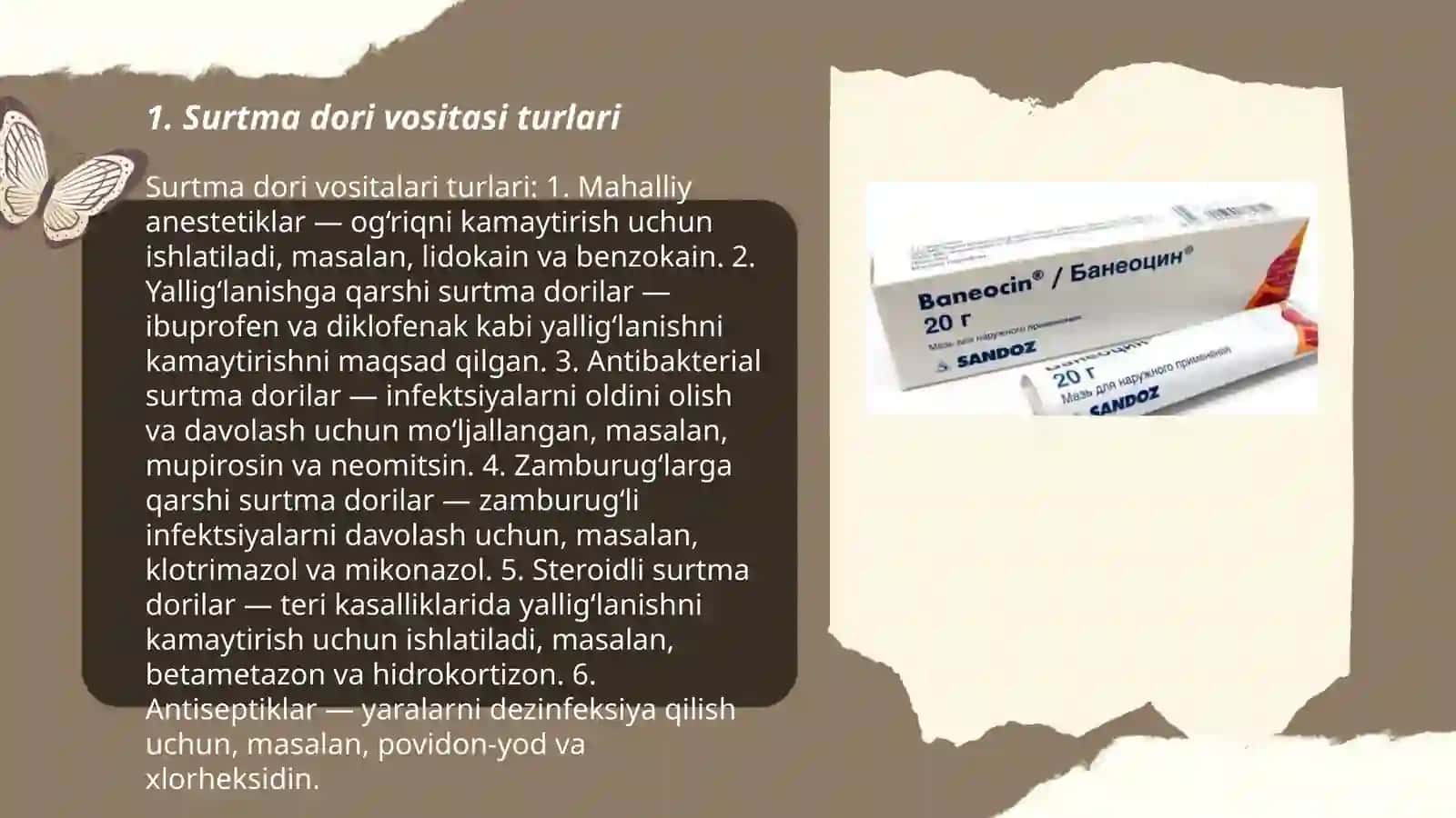 Surtma dori vositasi uchun reglament tuzish 3