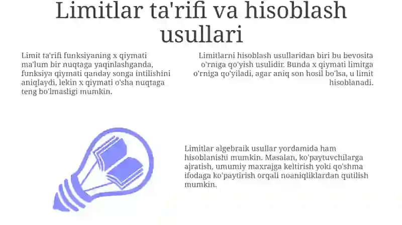 Ajoyib limitlar 3
