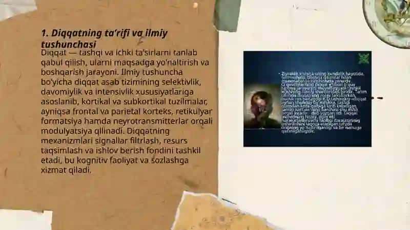 Diqqat turlari va uning xususiyatlari 3