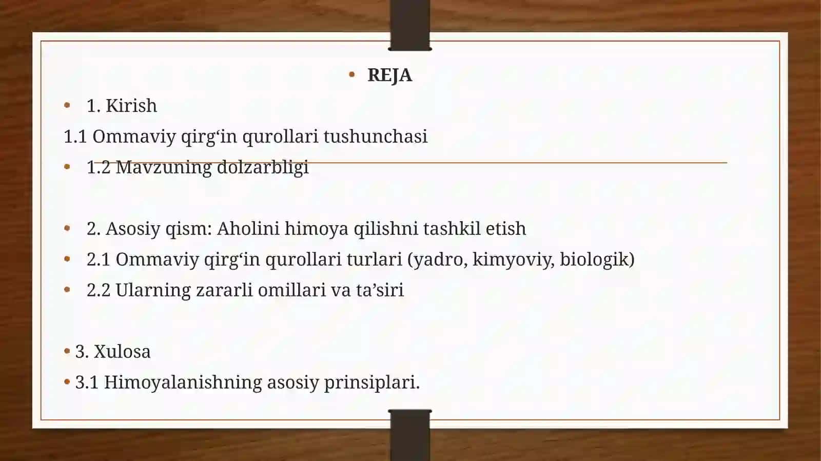 Aholini ommaviy girg'in qurollardan himoya qilish 3