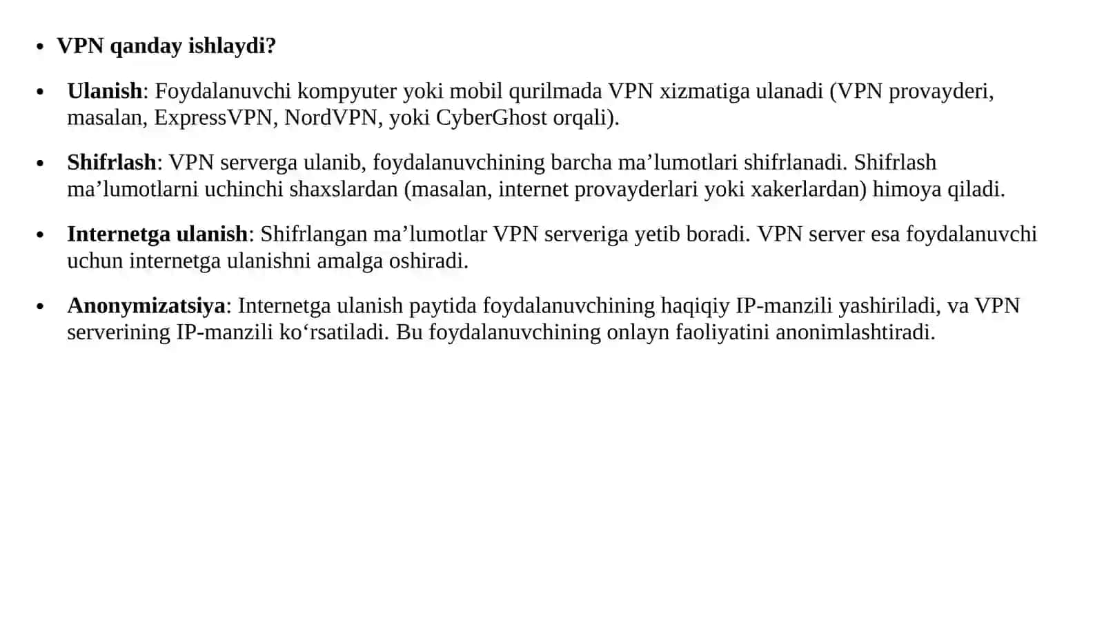 VPN orqali internet bilan bog’lanish 3