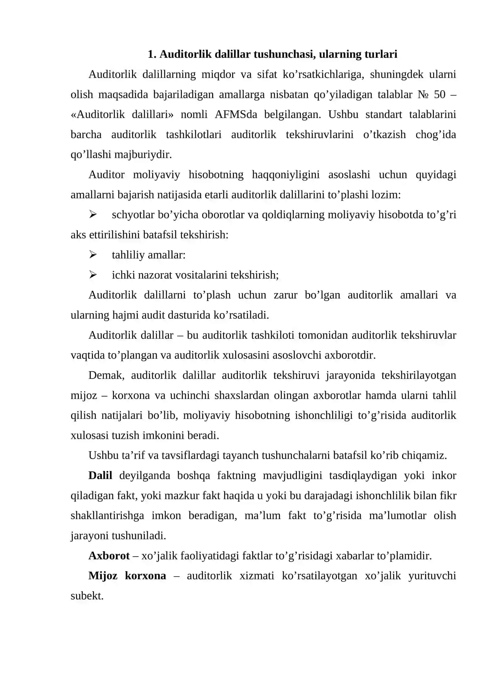 AUDITORLIK DALILLAR 3
