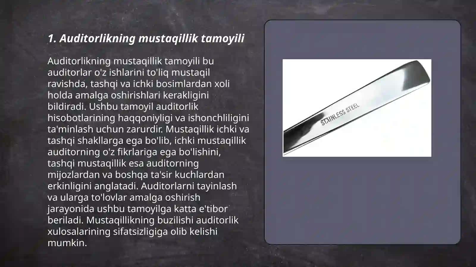 Auditorlikning mustaqillik tamoyili 3