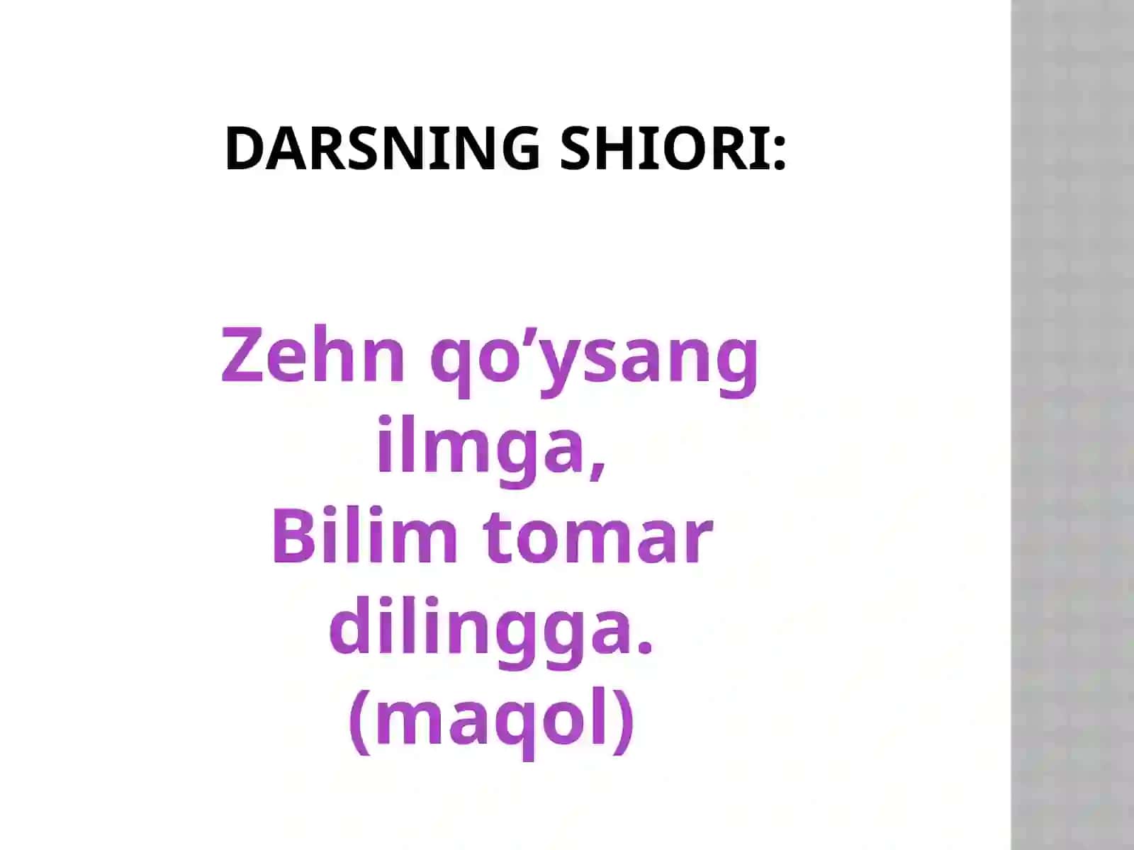 Fe’lning hozirgi zamon shakllari 3