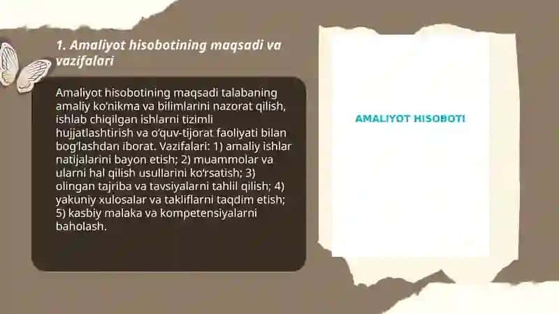 Amaliyot hisoboti 3