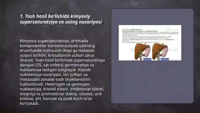 Tosh kasalliklarining kimyoviy asoslari 3