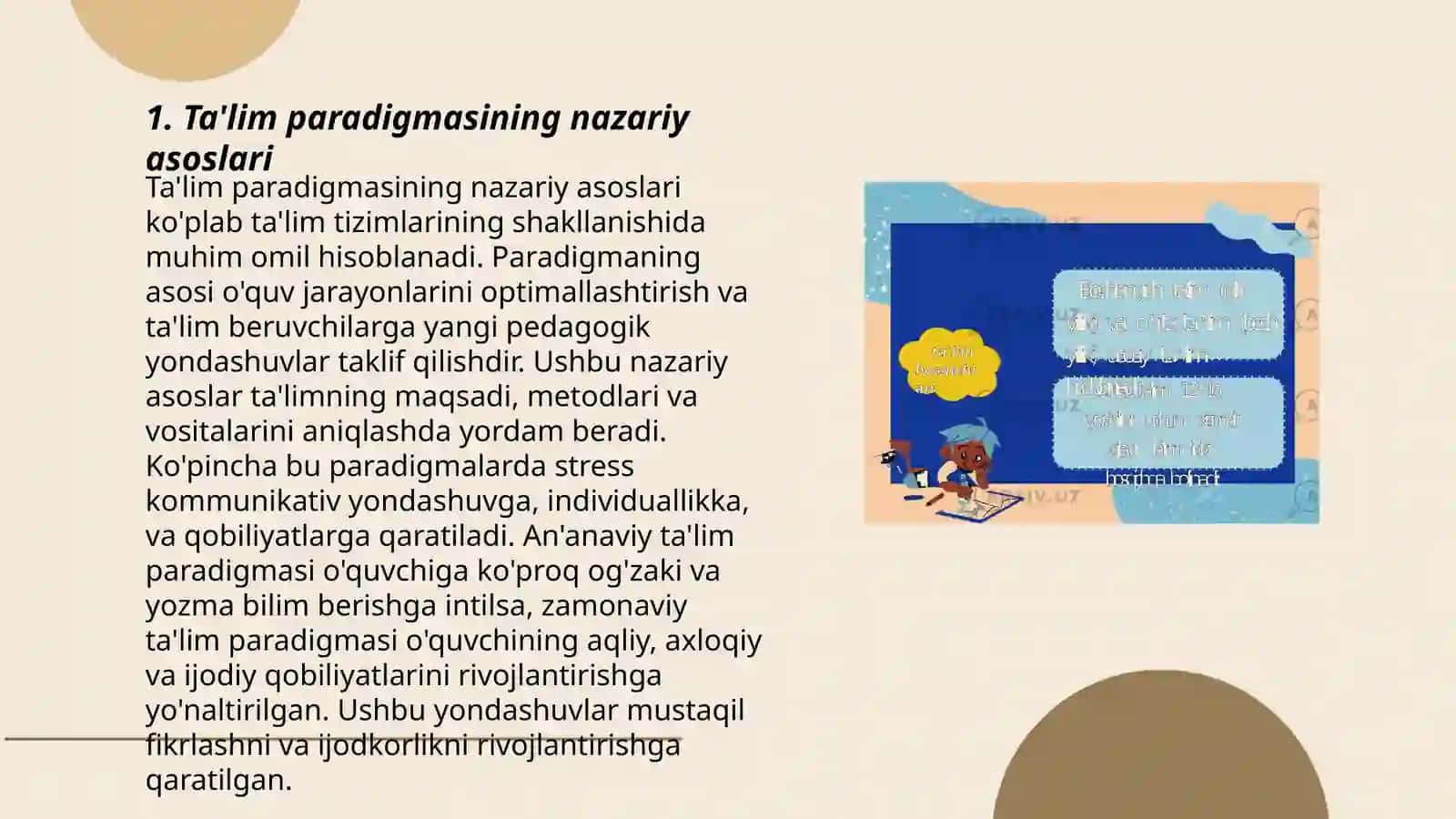 Ta'lim paradigmasining nazariy asoslari 3