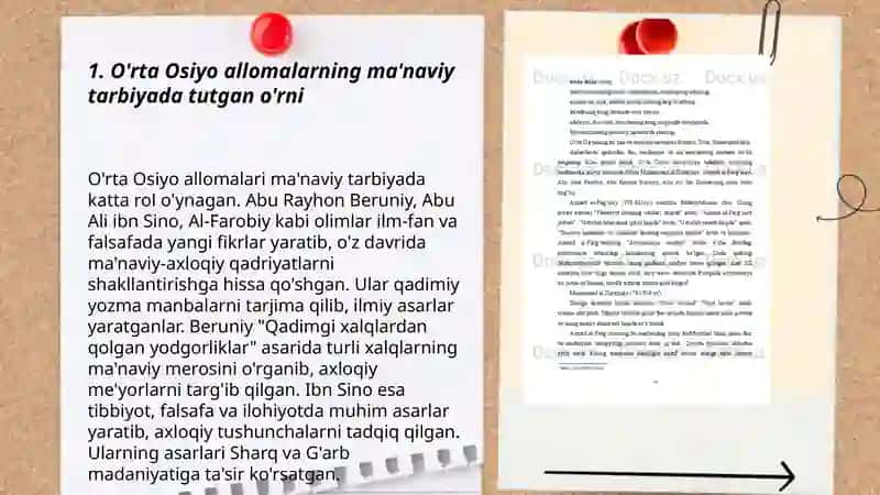 O'rta Osiyo allomalari ilmiy merosi 3