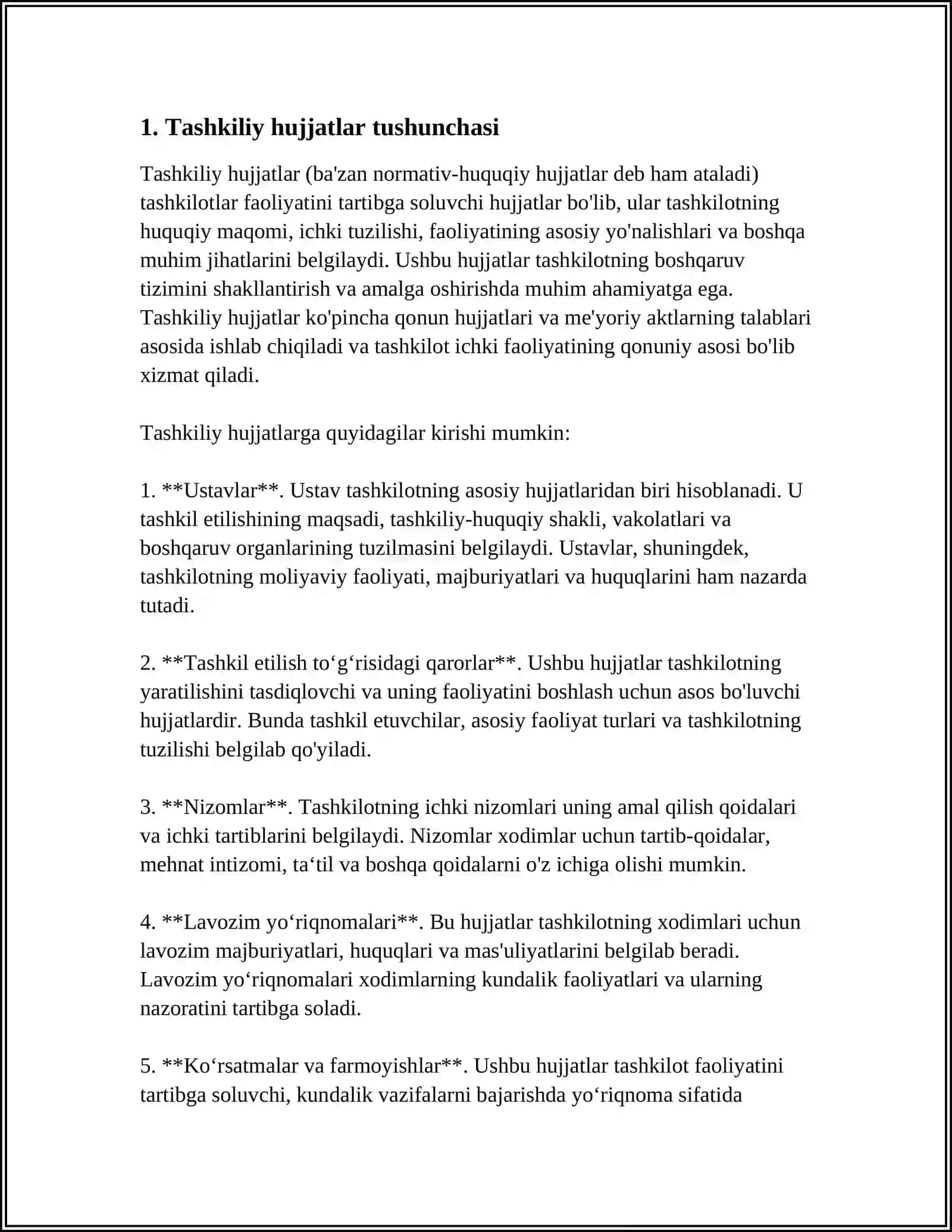 TASHKILIY HUJJATLAR 3