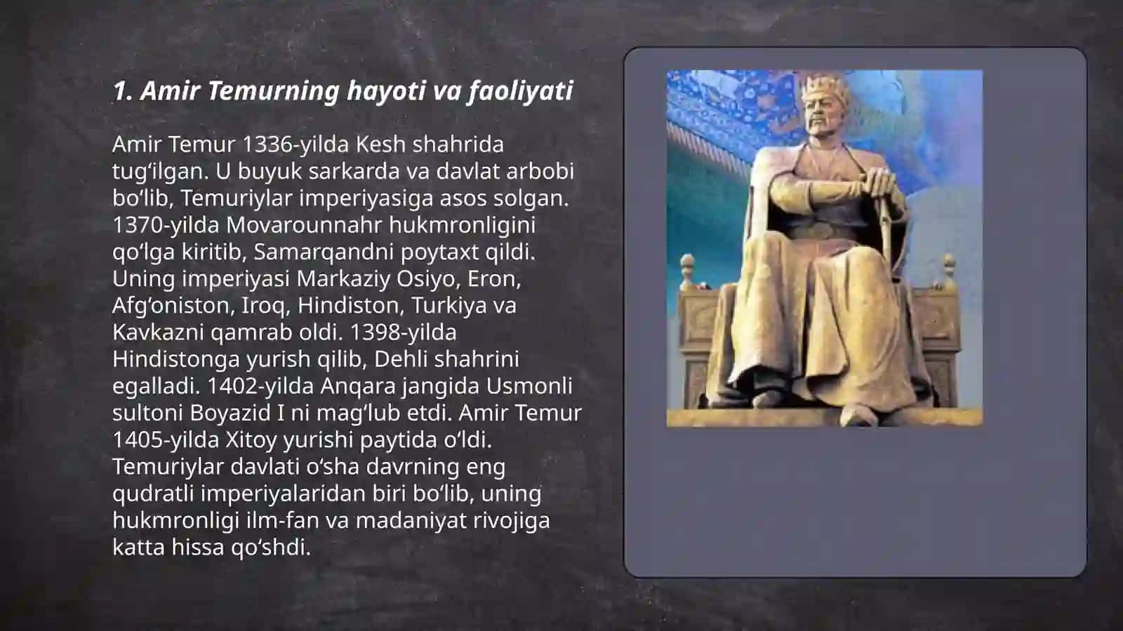Amir Temur buyuk davlat arbobi 3