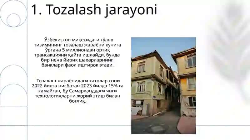 Hisob-kitob klearing palatasi 3
