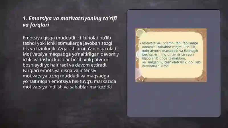 Emotsiya va motivatsiya 3