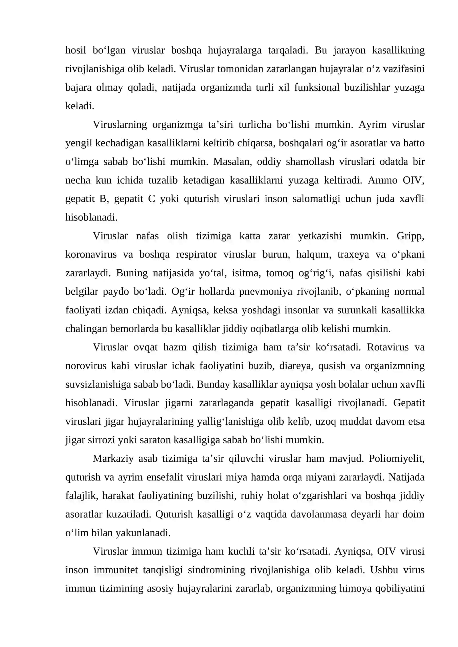 VIRUSLAR YUQTURMASLIK TUG'MA IMUNITET 3