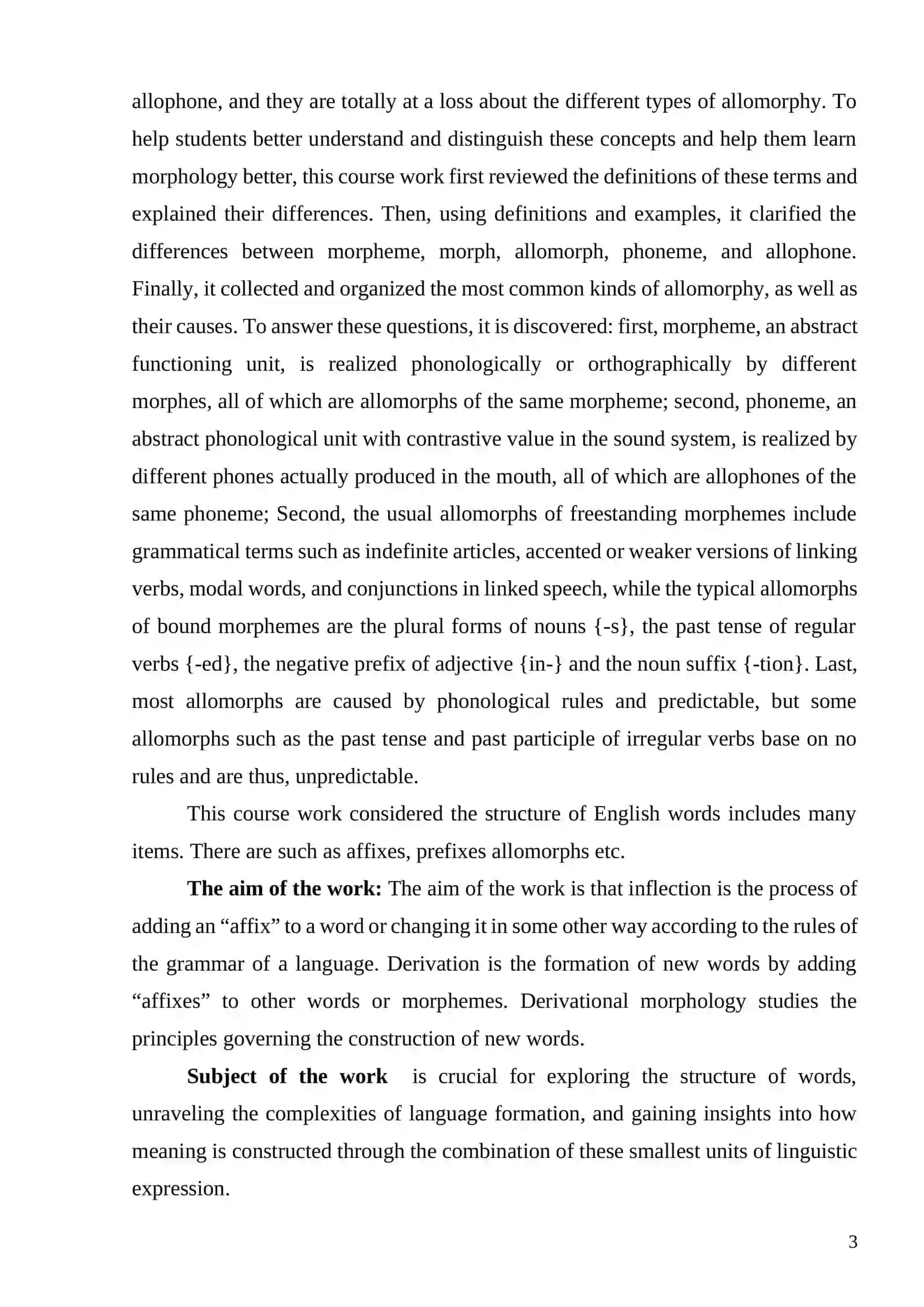 THEORY OF MORPHEMOLOGY 3
