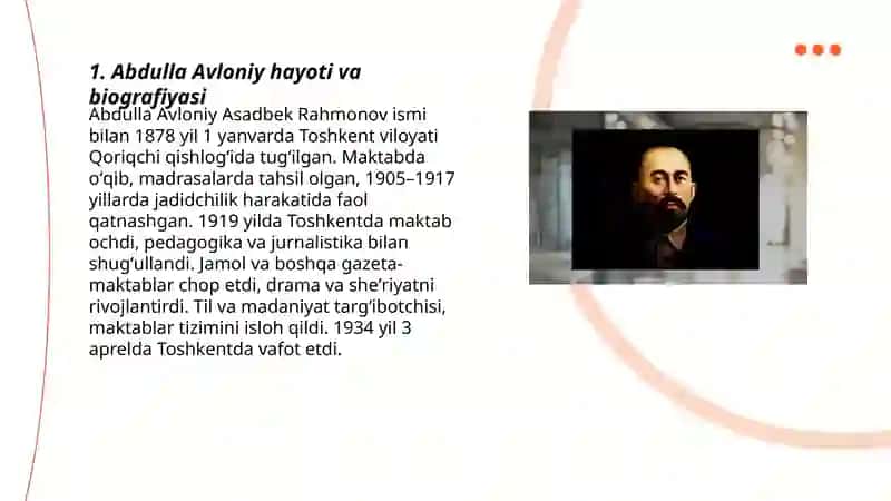 Abdulla Avloniy hayoti va biografiyasi 3