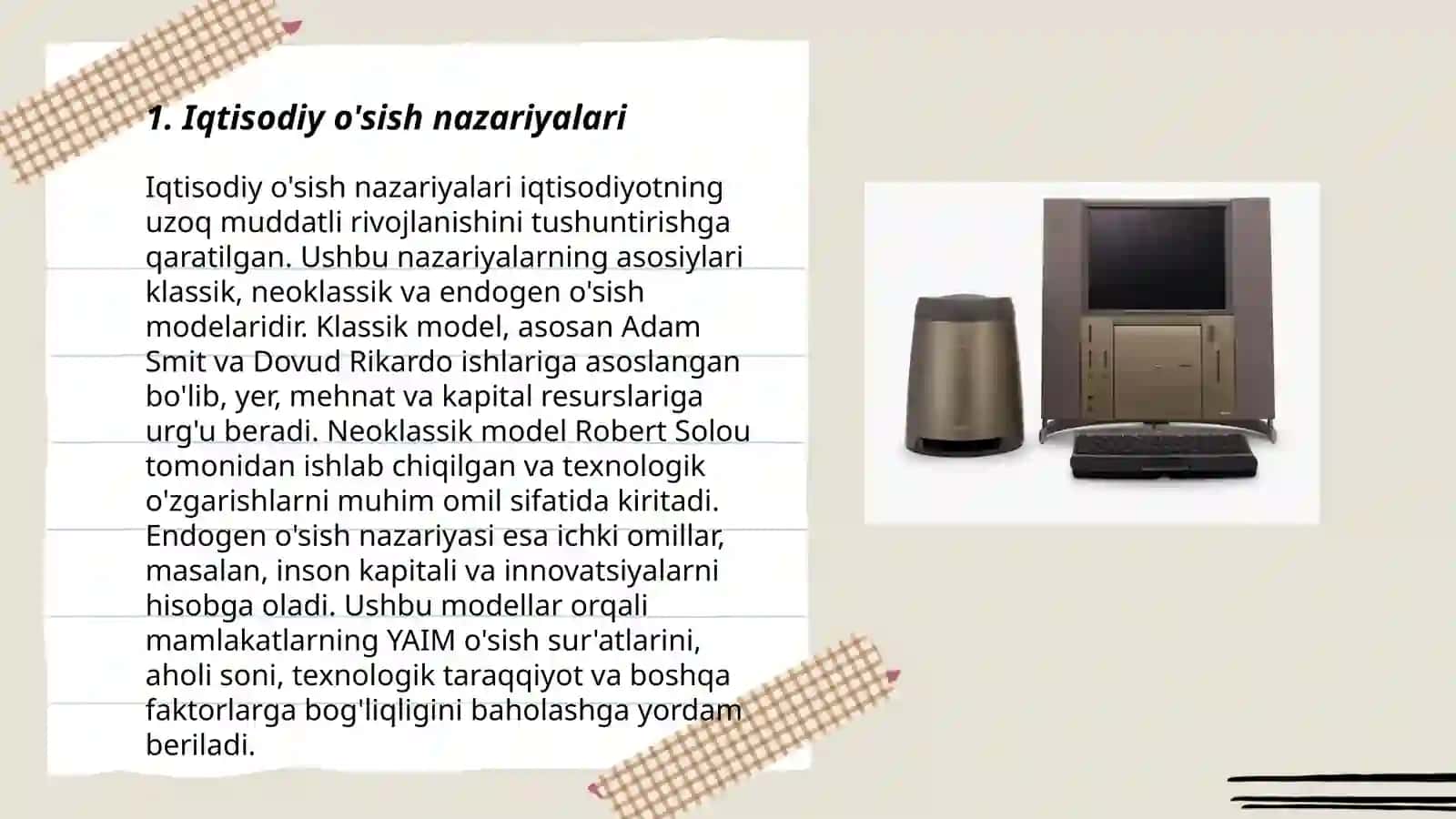 Iqtisodiy o'sish nazariyalari 3