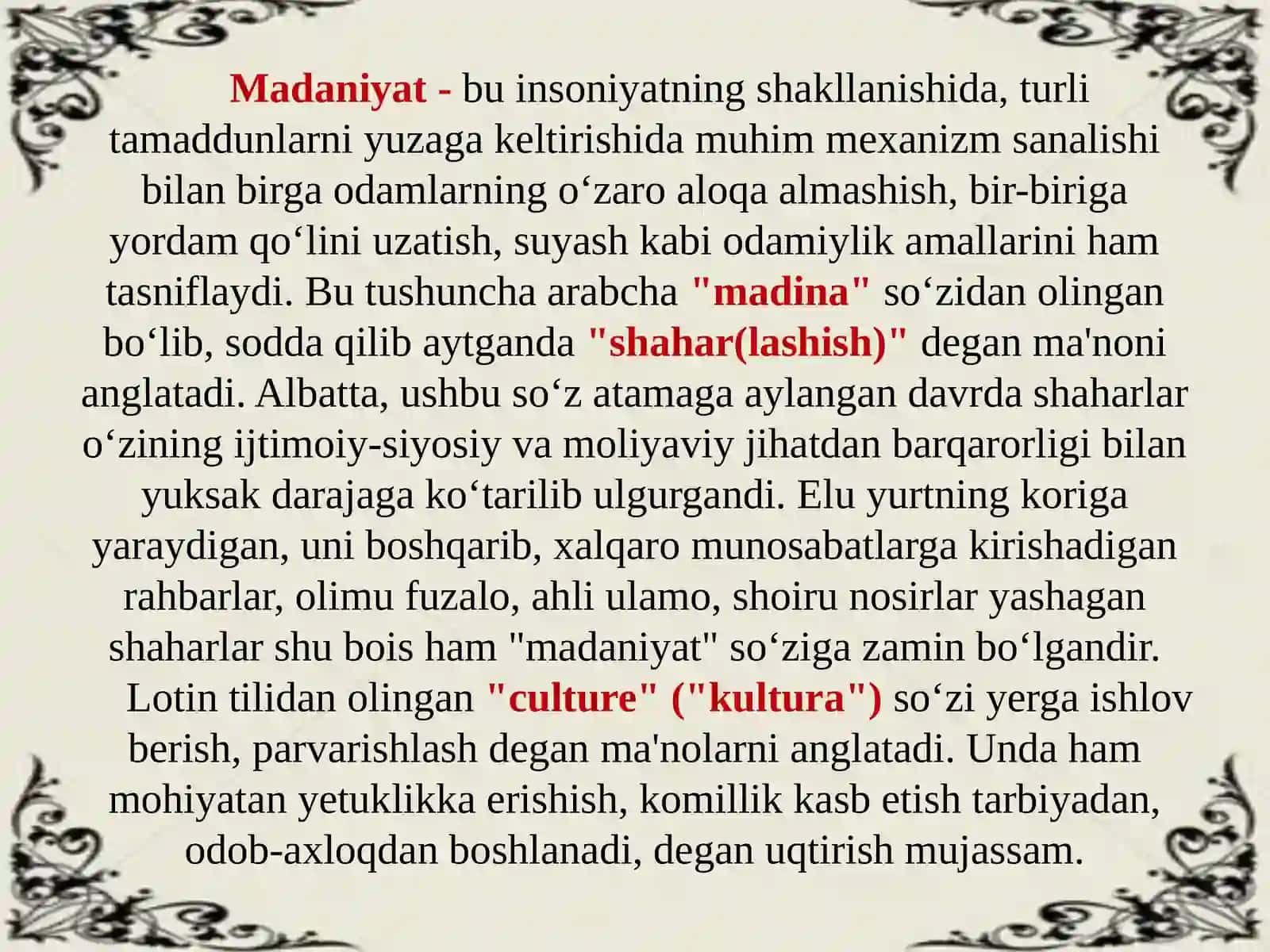 Ommaviy madaniyatning shakllanish tarixi va uning turlari 3