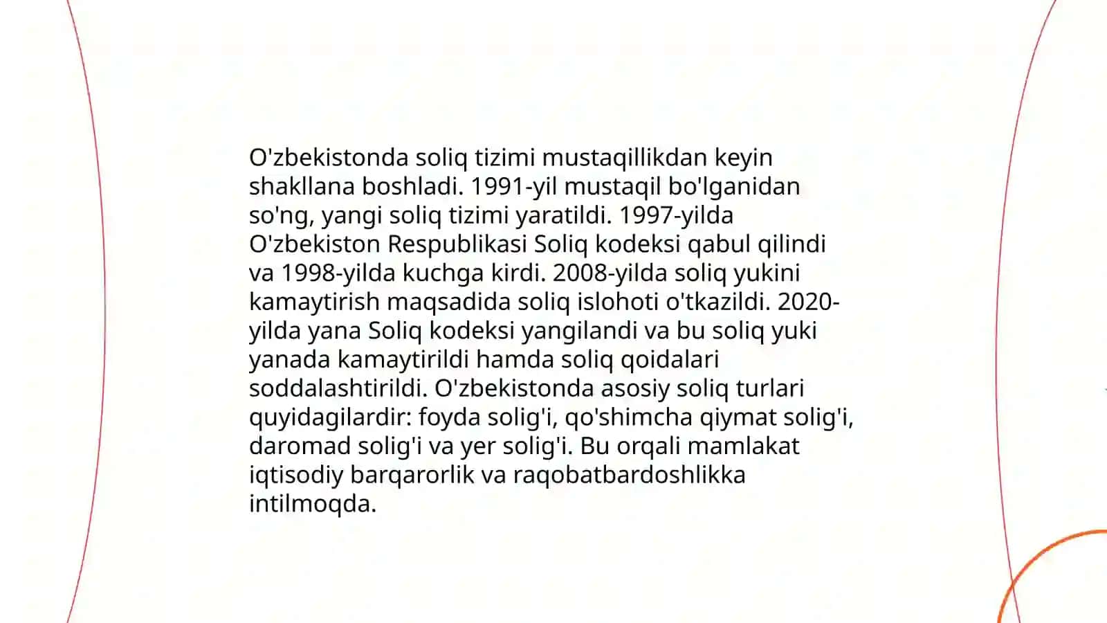O'zbekistonda soliq tizimi va uning xususiyatlari 3