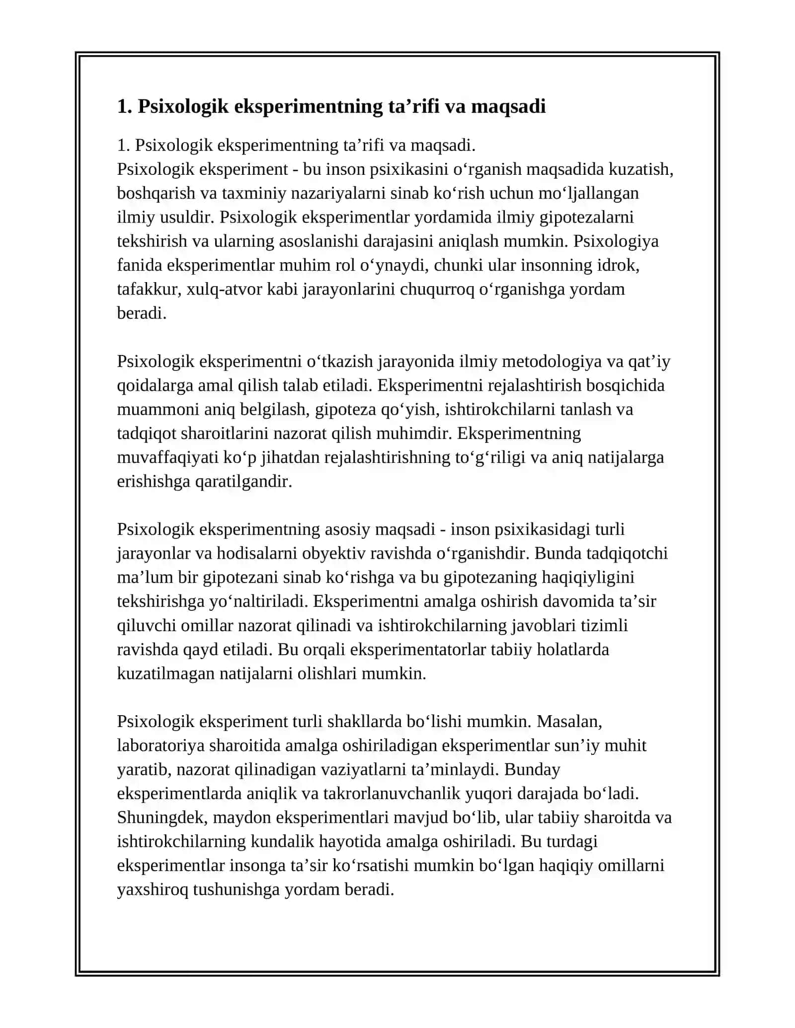 PSIXOLOGIK EKSPERIMENTNING ASOSLARI 3