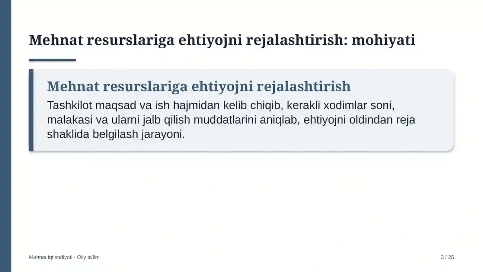metall konstruksiyalar zavodlarida mehnat resurslariga bo'lgan ehtiyojni rejalashtirish 4178 3