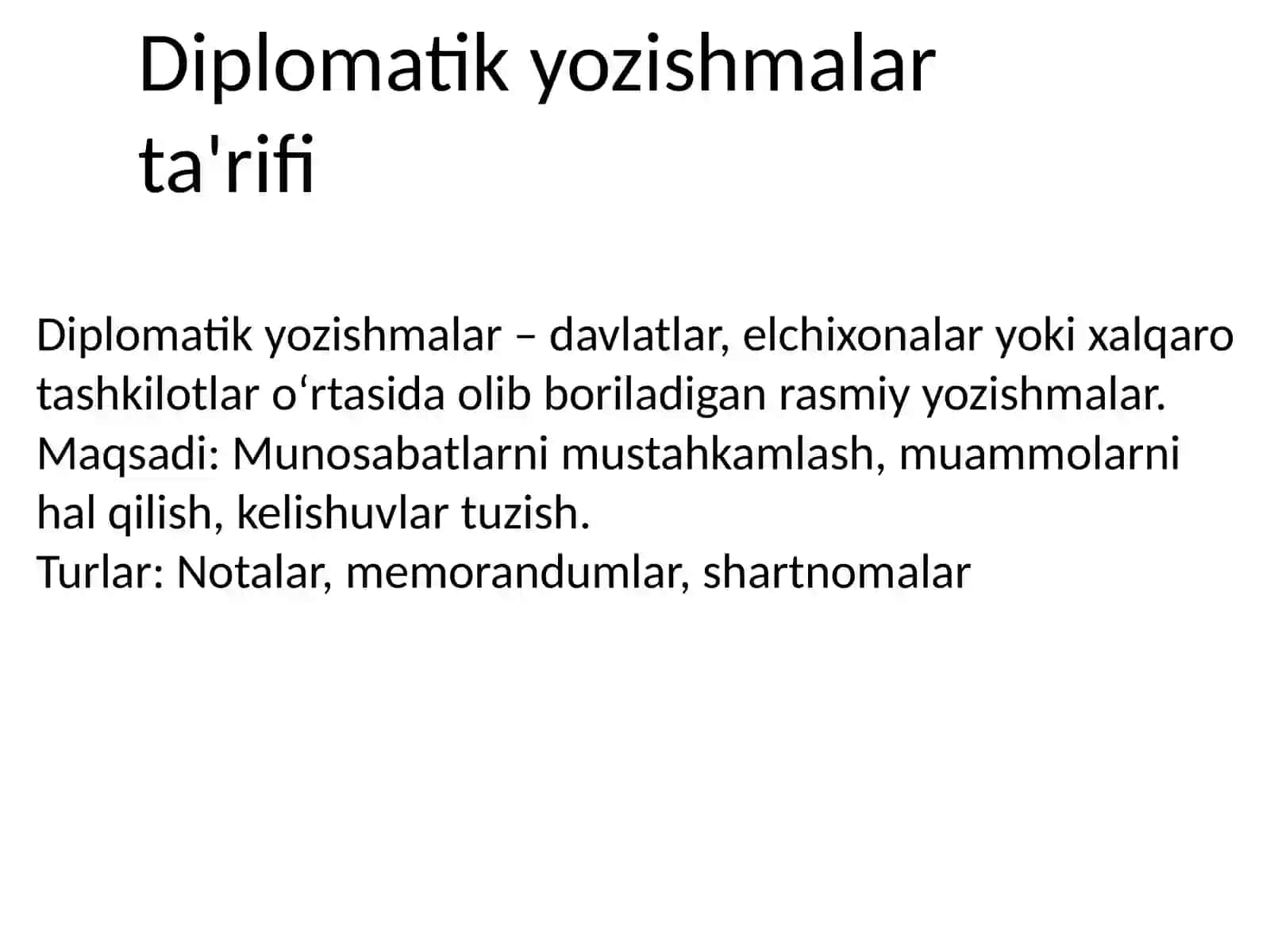 Diplomatik va tijorat yozishmalari 3