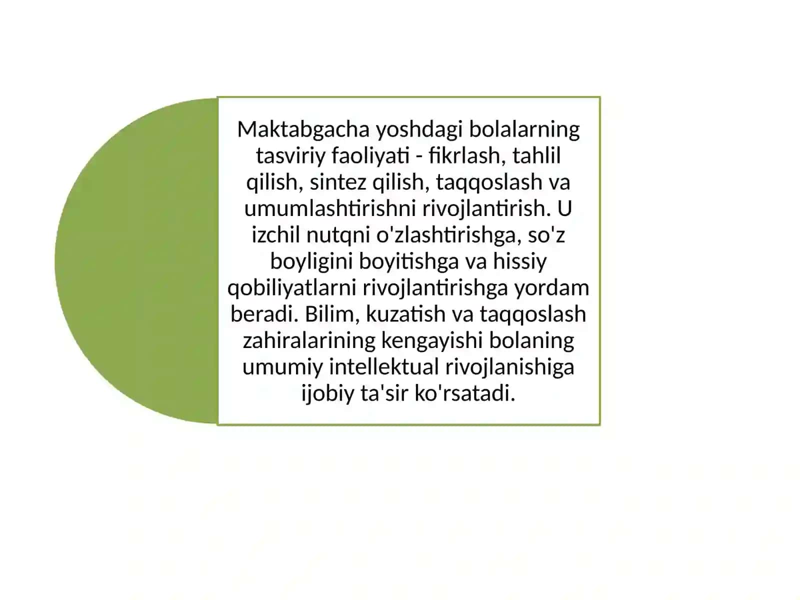 Tasviriy faoliyat mashg‘ulotlarini loyihalashtirish 3