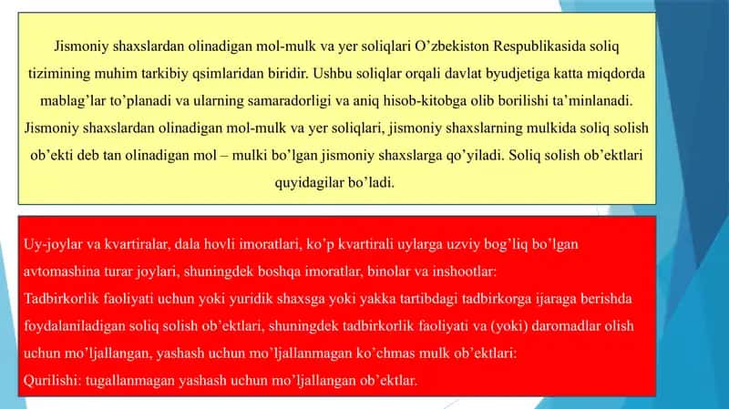 Jismoniy shaxslardan olinadigan mol-mulk va yer soliqlari 3