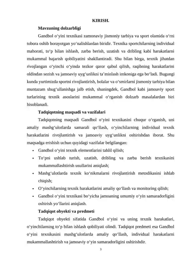 Gandbol o‘yini texnikasi 3