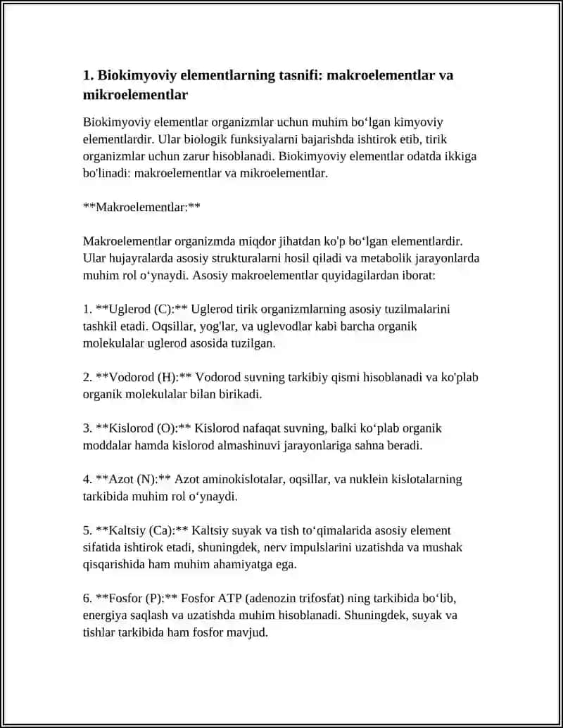 BIOXIMIYALIQ ELWMENTLER 3