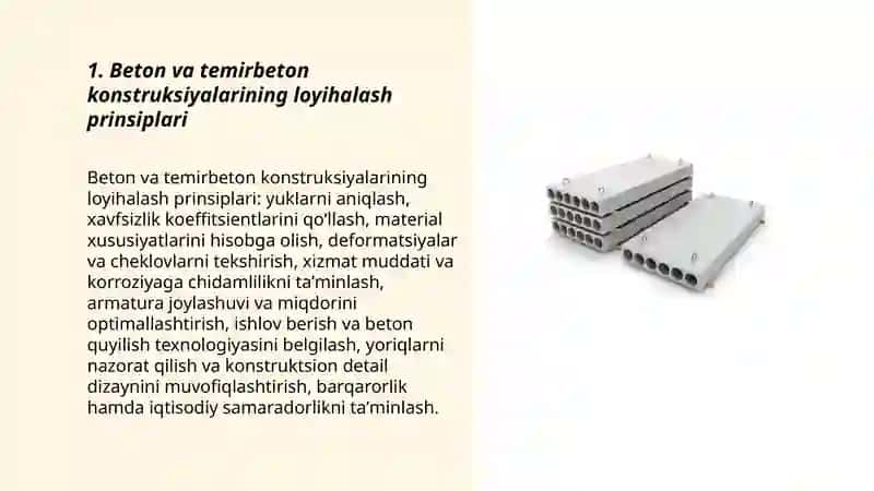 Beton va Temirbeton Konstruksiyalar 3