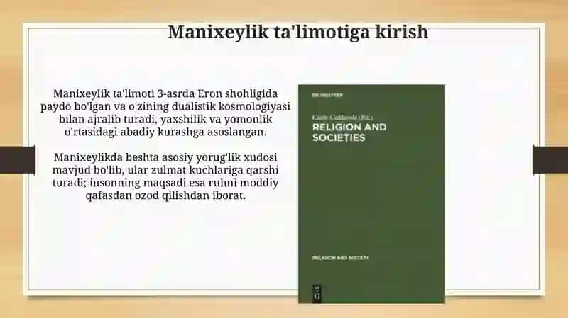 Manixeylik, Mazdakiylik va Sobiylik 3