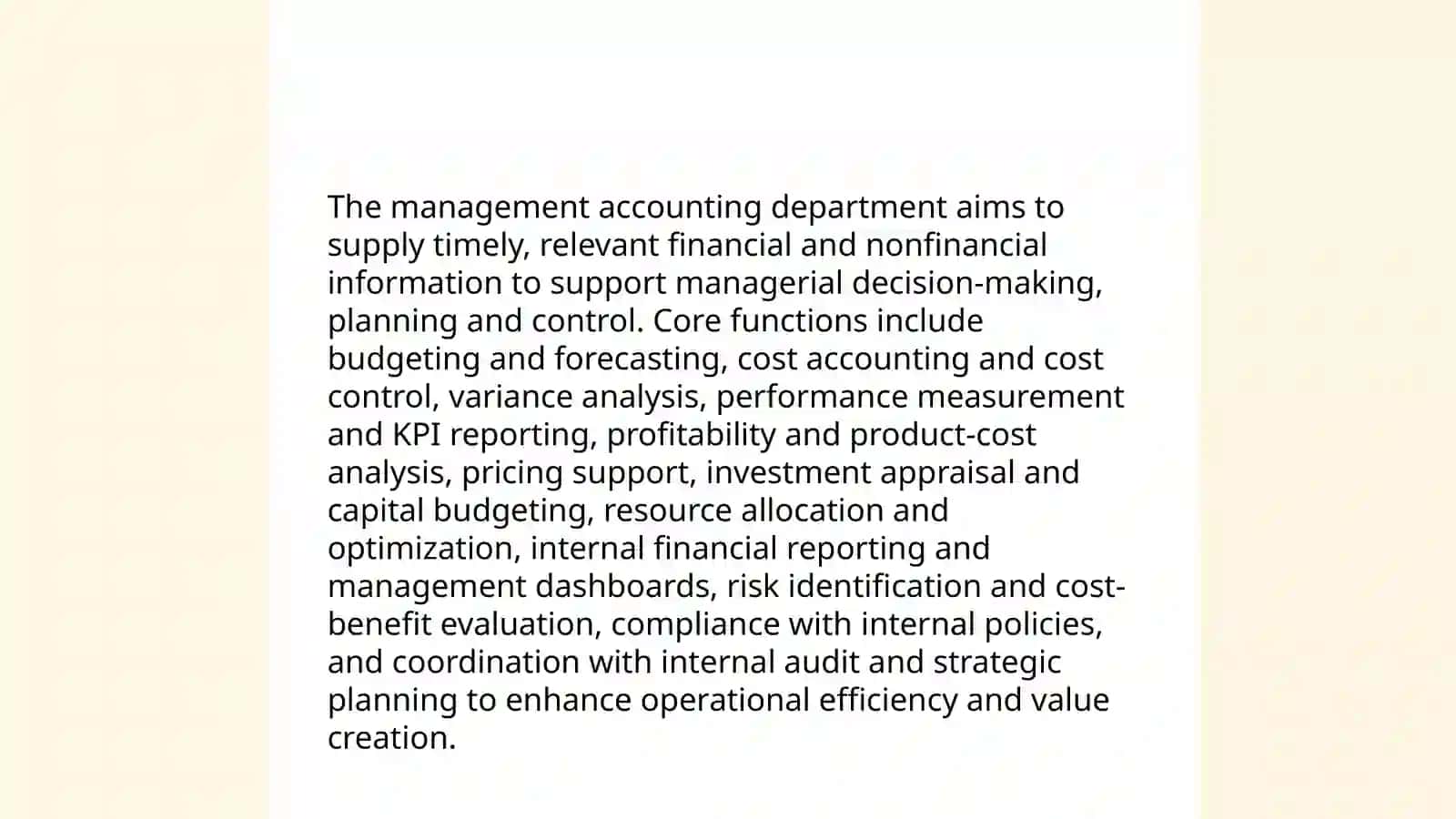Organization of management accounting 3
