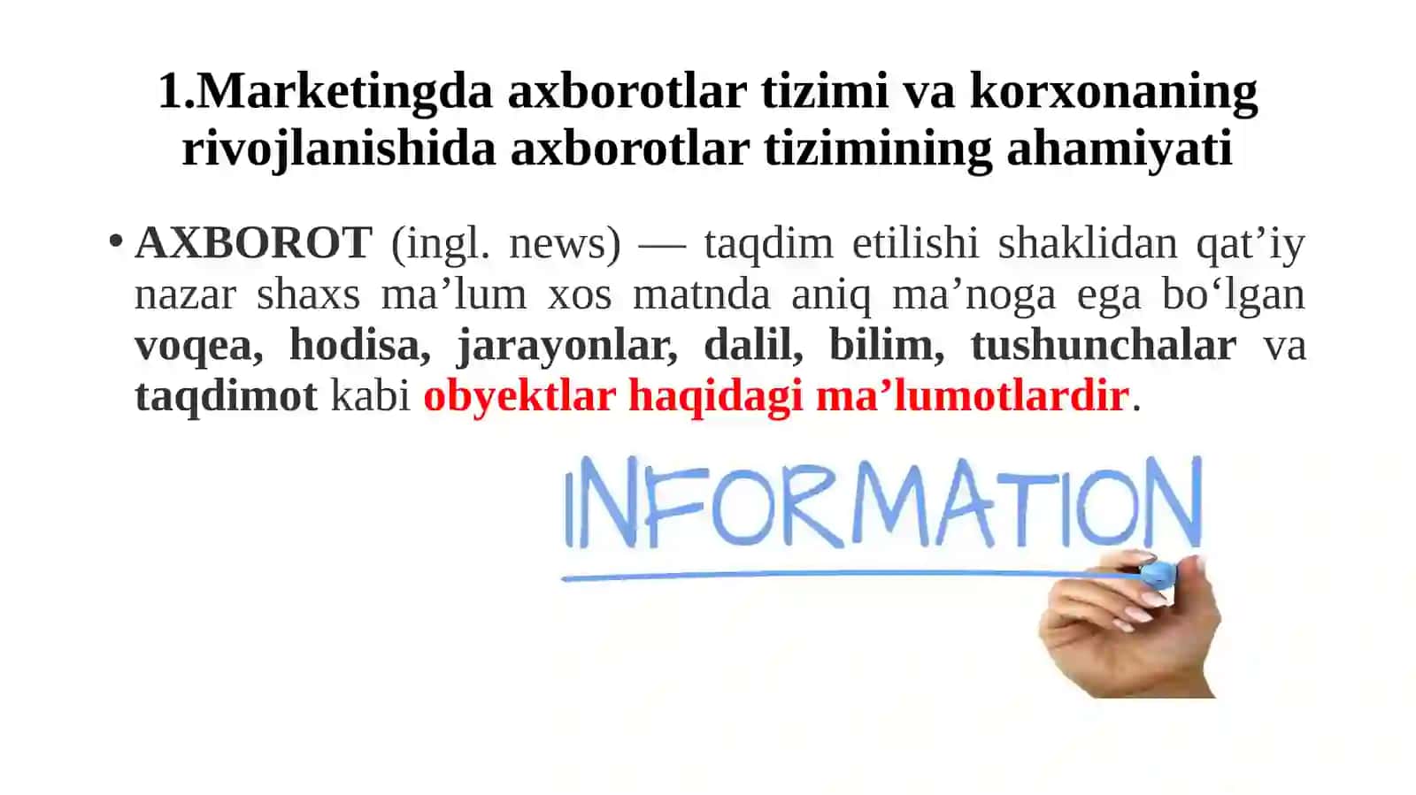 Marketing faoliyatini axborot ta’minoti 3