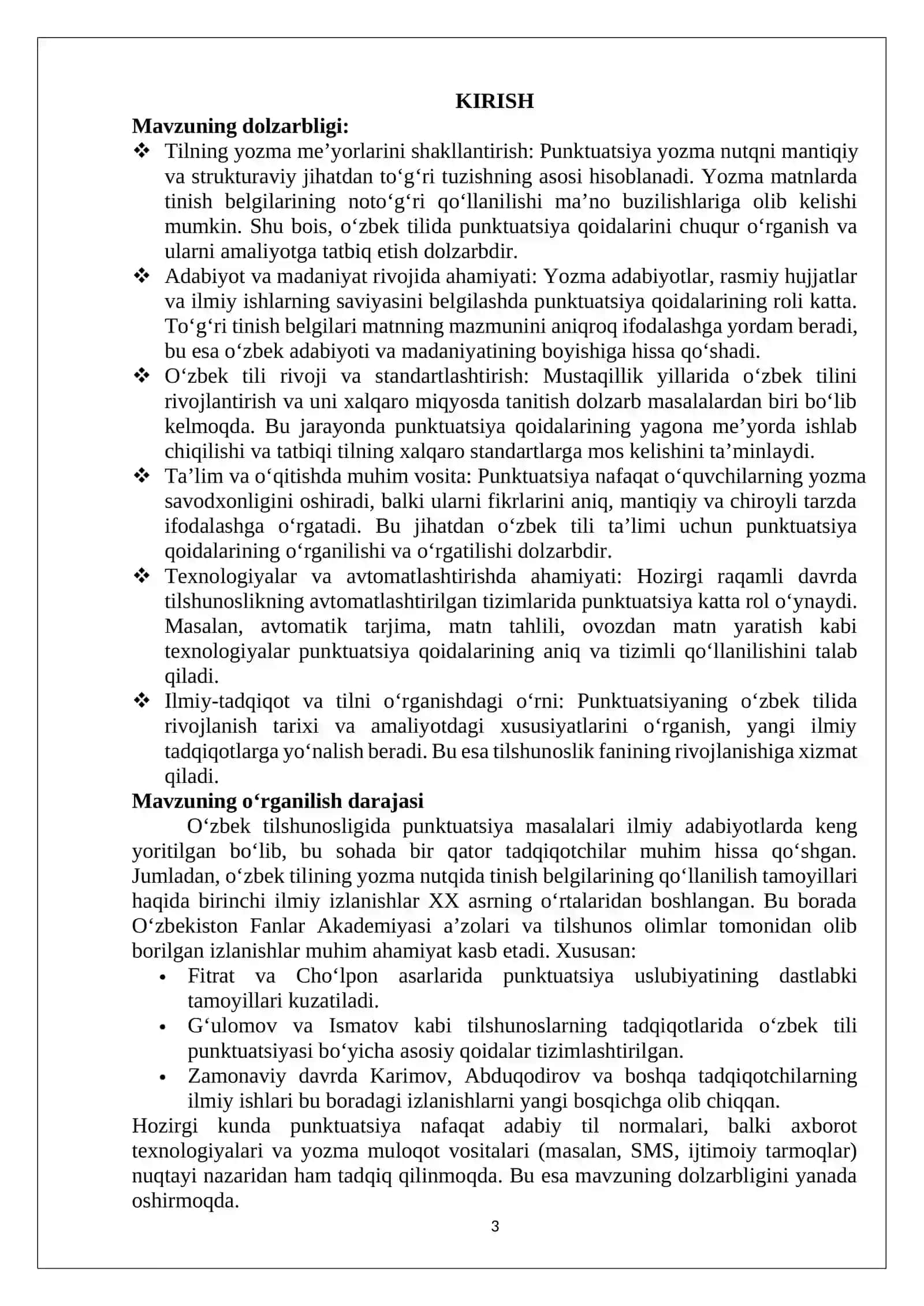 PUNKTUATSIYA 3