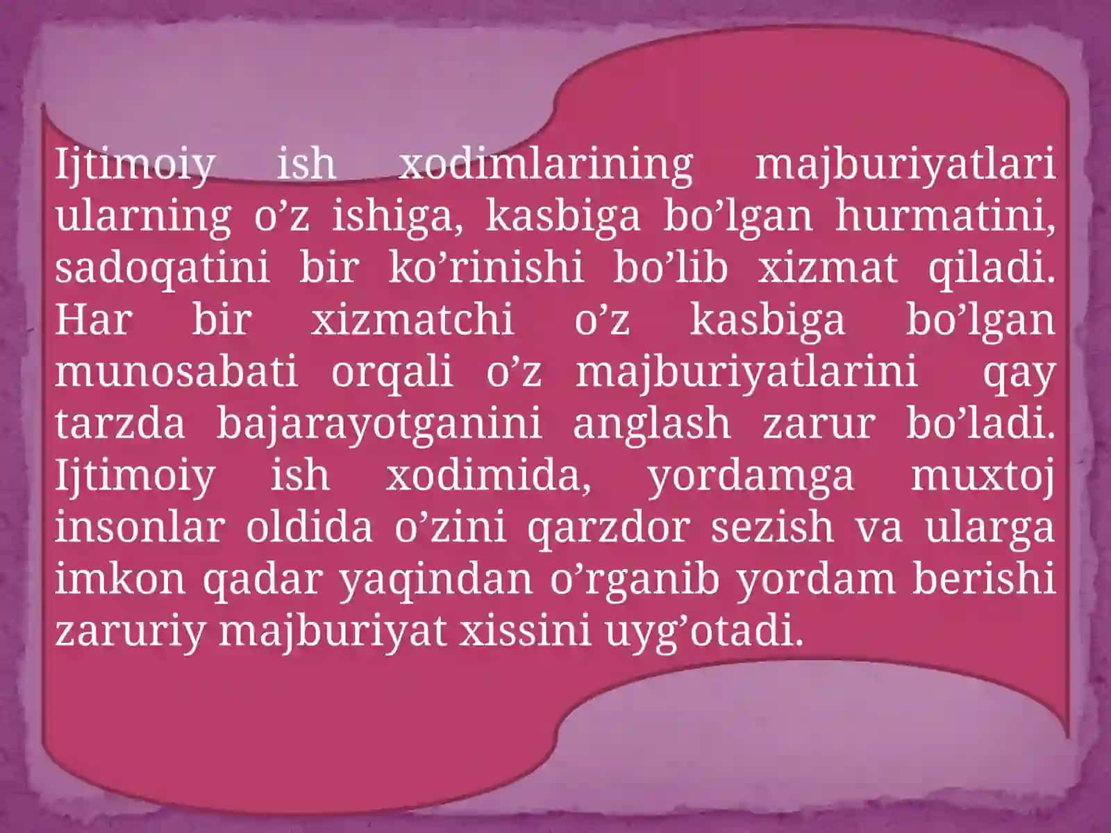 Ijtimoiy Ish Xodimining Majburiyatlari 3