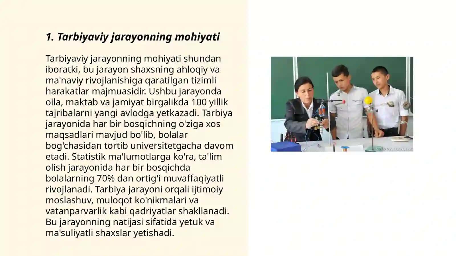 Tarbiya jarayonining Mohiyati 3