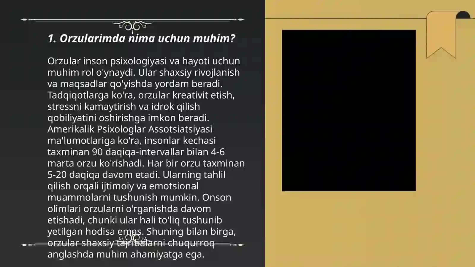 Mening orzuyim haqida 3