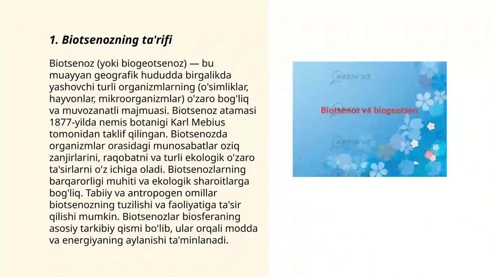 Biotsenoz haqida tushuncha 3