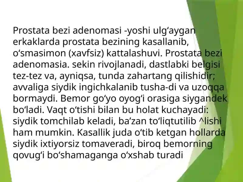 Prostata bezi o'smalari 3