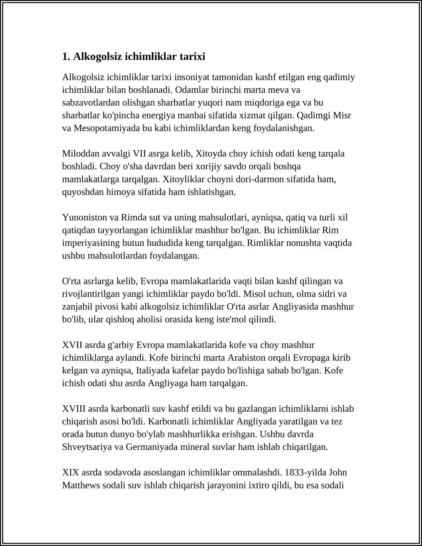 ALKOGOLSIZ ICHIMLIKLAR 3