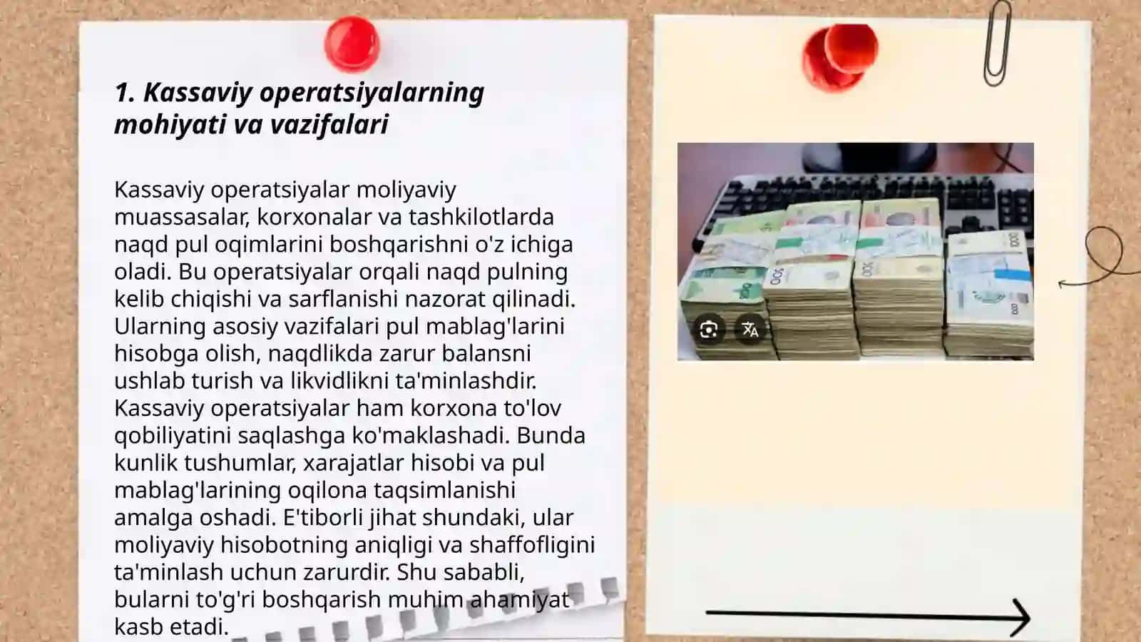 Kassaviy operatsiyalarning buxgalteriya hisobi 3