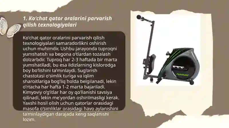 Koʻchat qator oralariga ishlov berish mashinalari 3